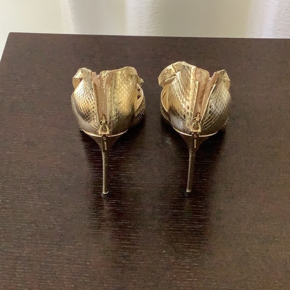 Roberto Cavalli high heels open toe, sz 40, Gold - Picture 4 of 7